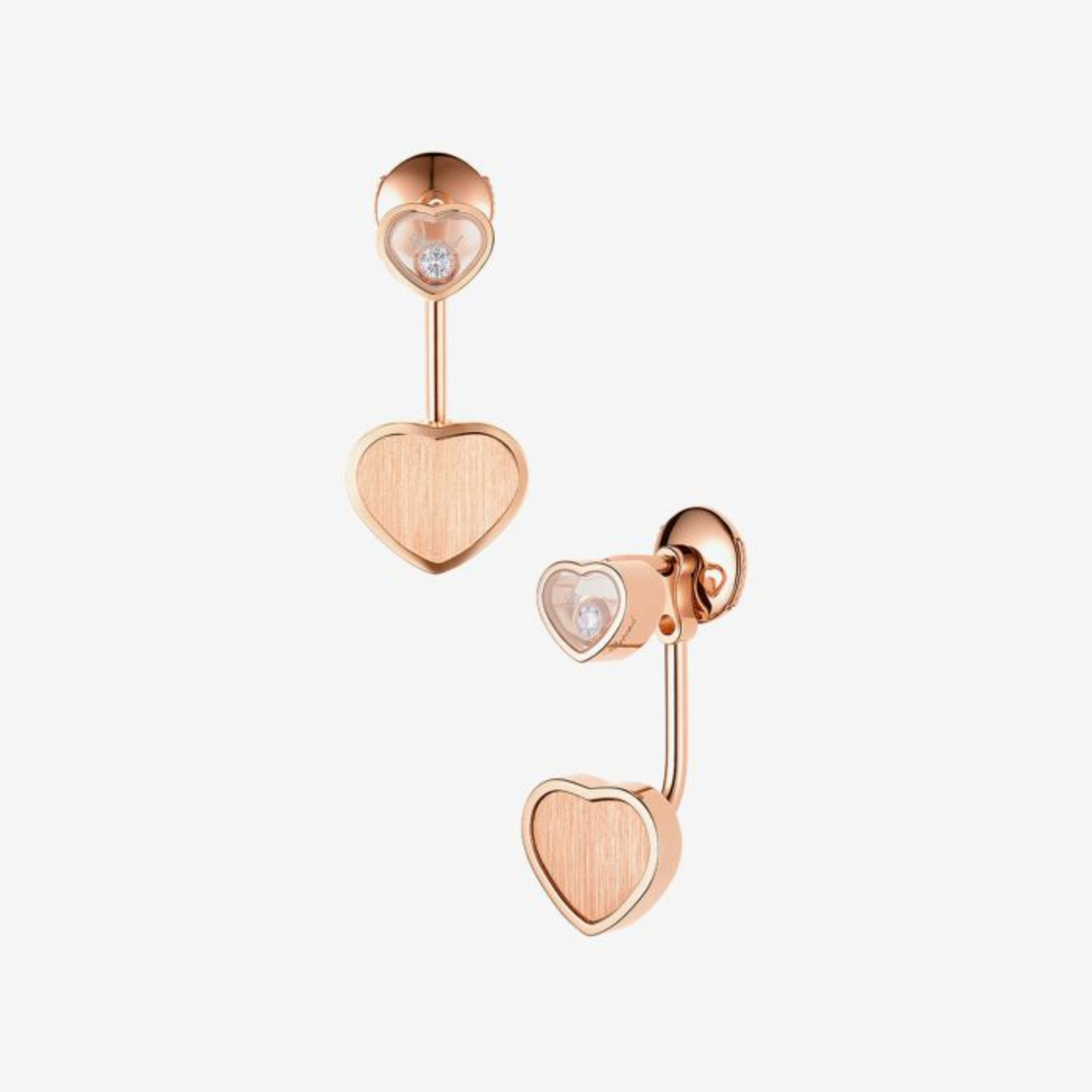 Chopard Happy Hearts Golden Hearts oorbellen