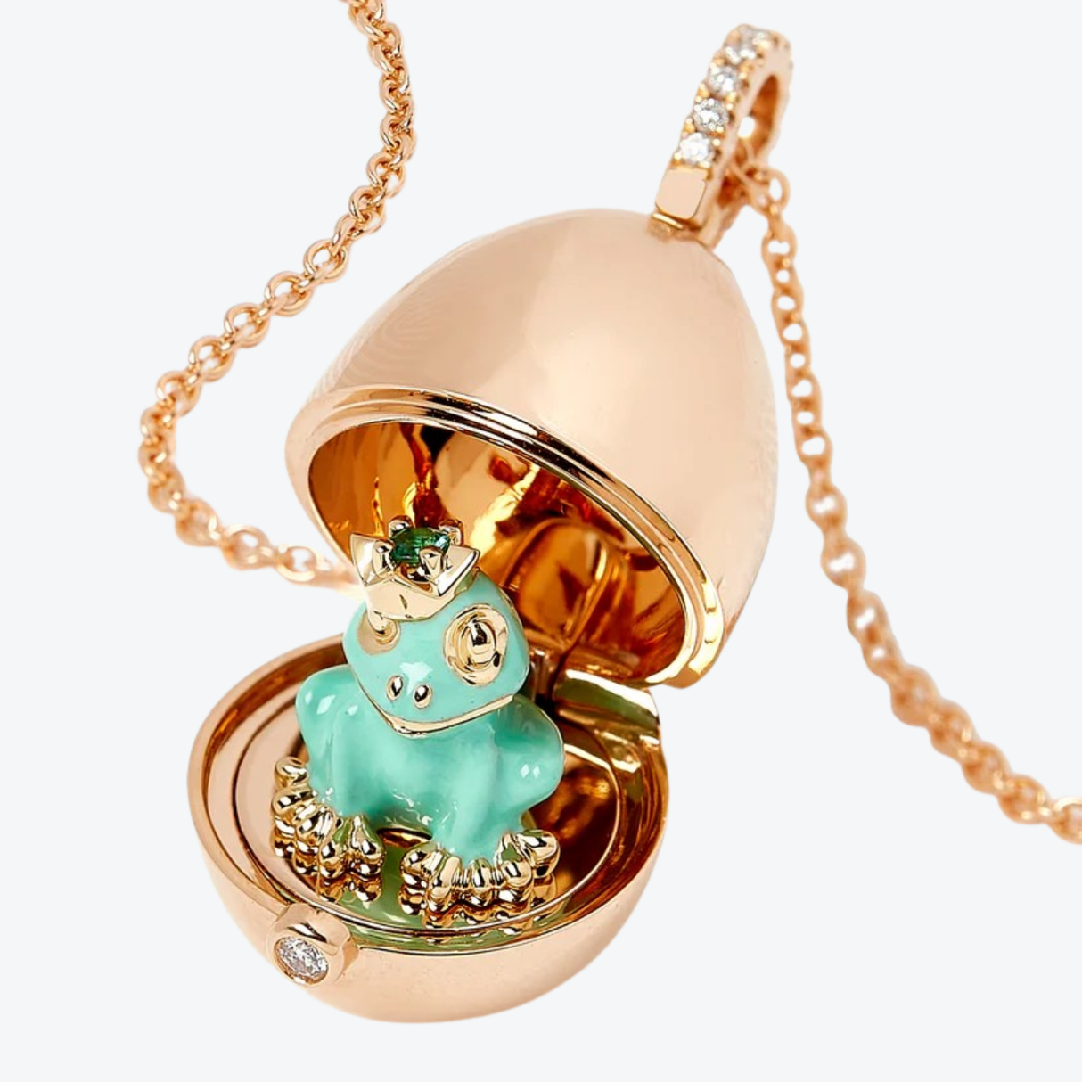 Fabergé Frog Surprise Locket necklace