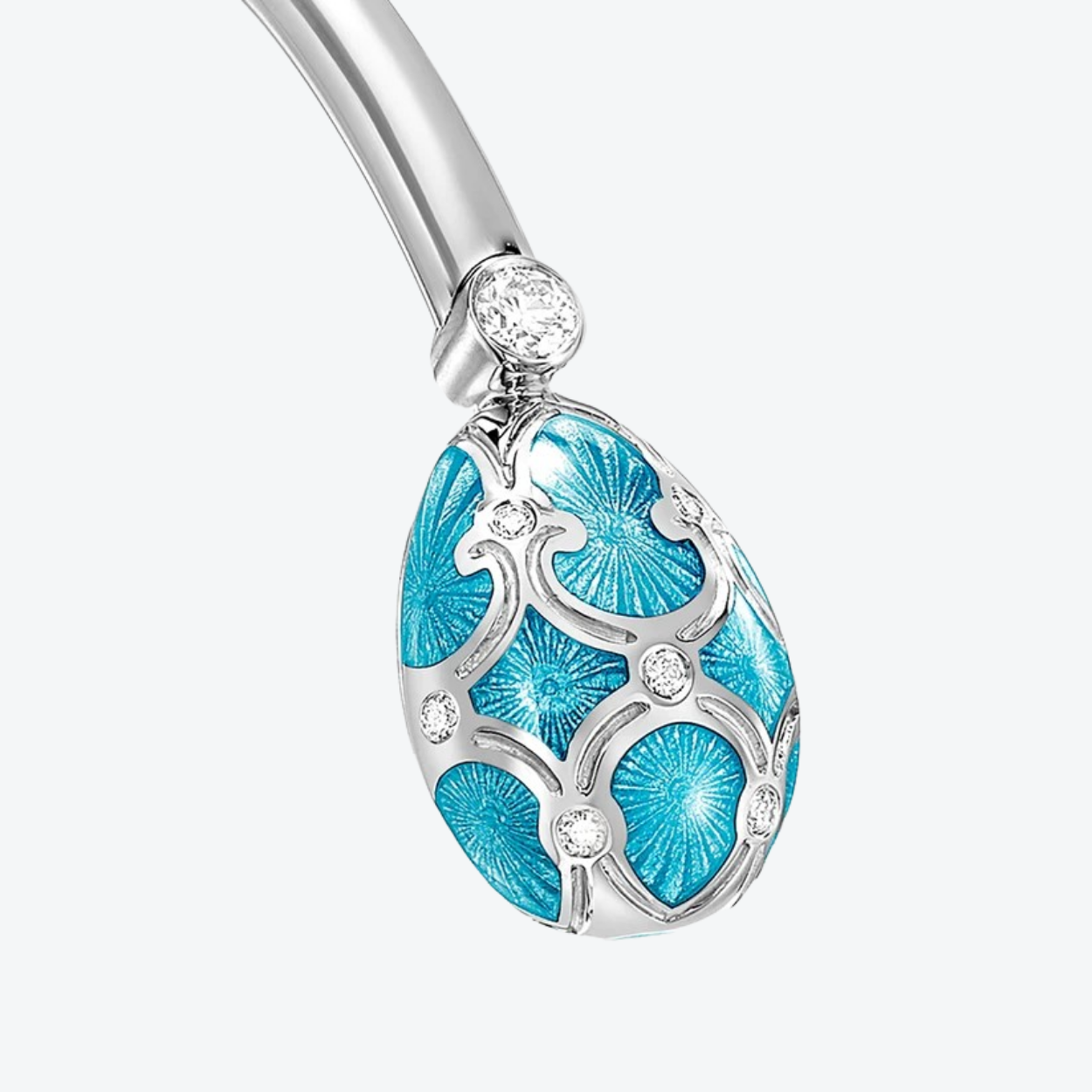 Fabergé Guilloché Enamel Open Set bracelet small