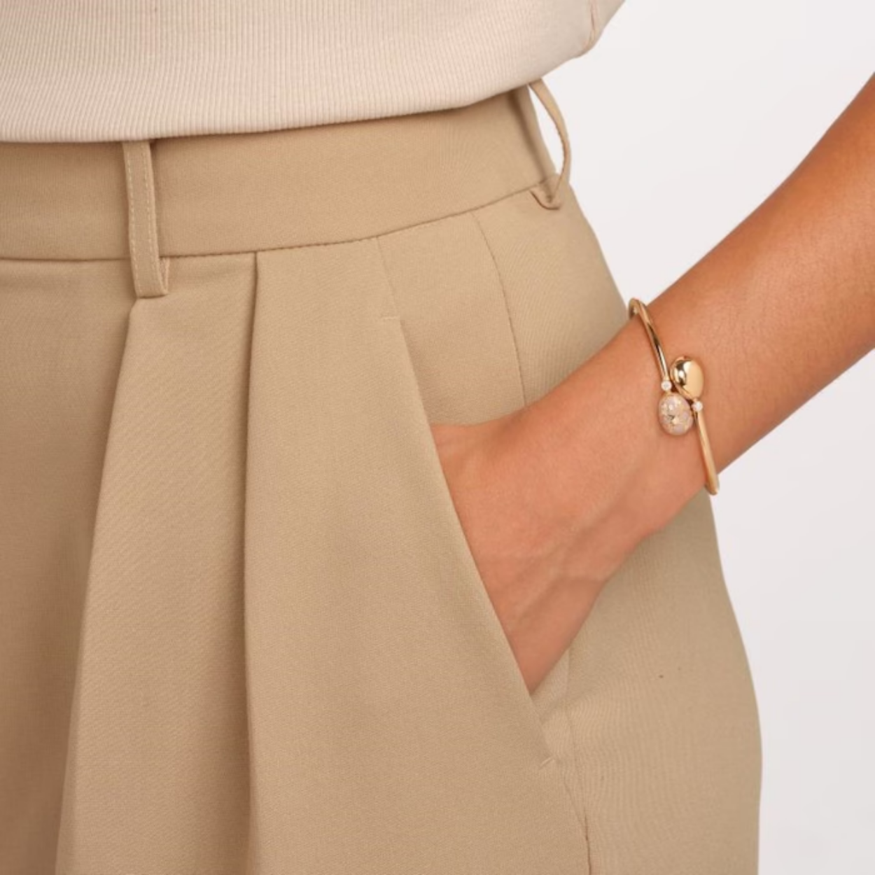 Fabergé Pink Guilloché Enamel Crossover bracelet medium