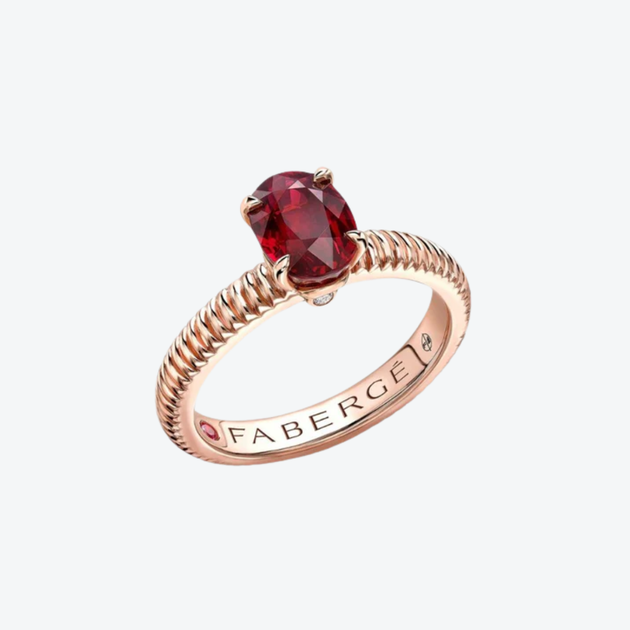 Fabergé Ruby Fluted ring