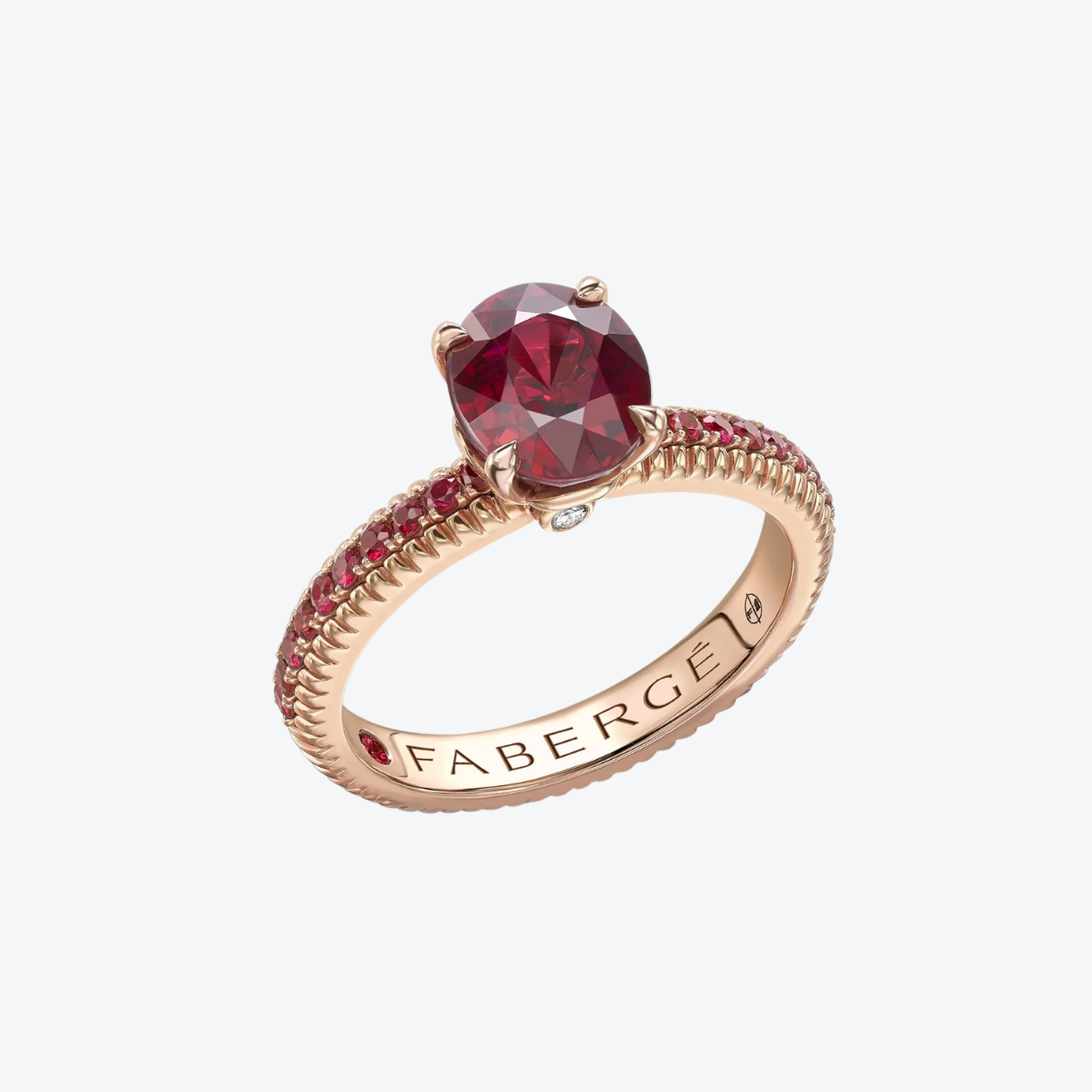 Fabergé Ruby Fluted ring with ruby