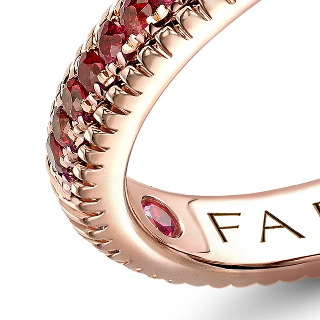 Fabergé Ruby Fluted ring with ruby