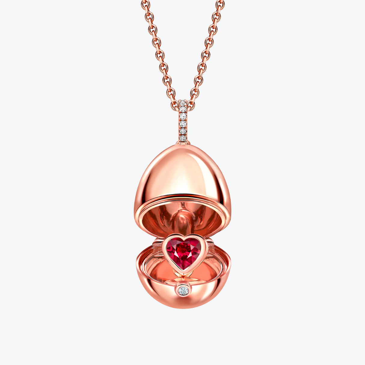 Fabergé Essence Ruby Heart Surprise Locket necklace