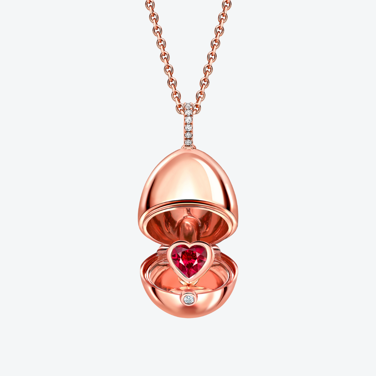 Fabergé Essence Ruby Heart Surprise Locket necklace