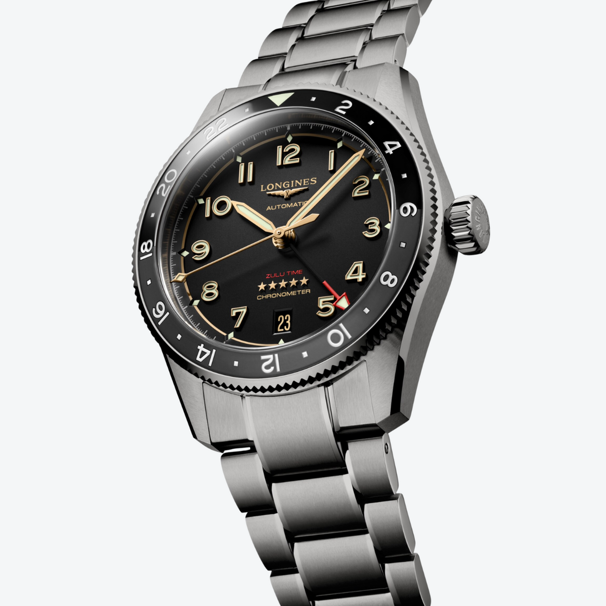 Longines Spirit Zulu Time Titanium 39mm