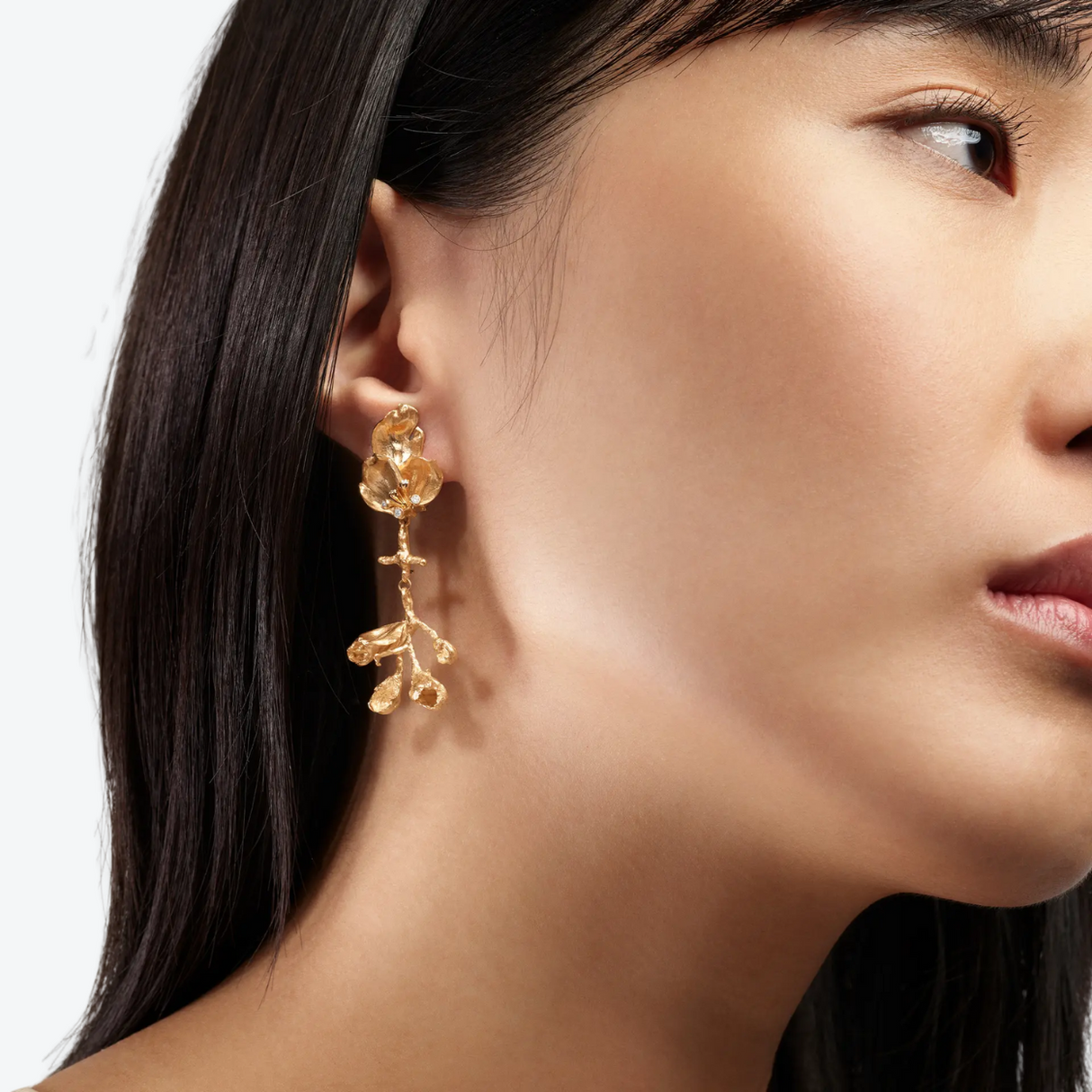 Ole Lynggaard Wild Rose earrings