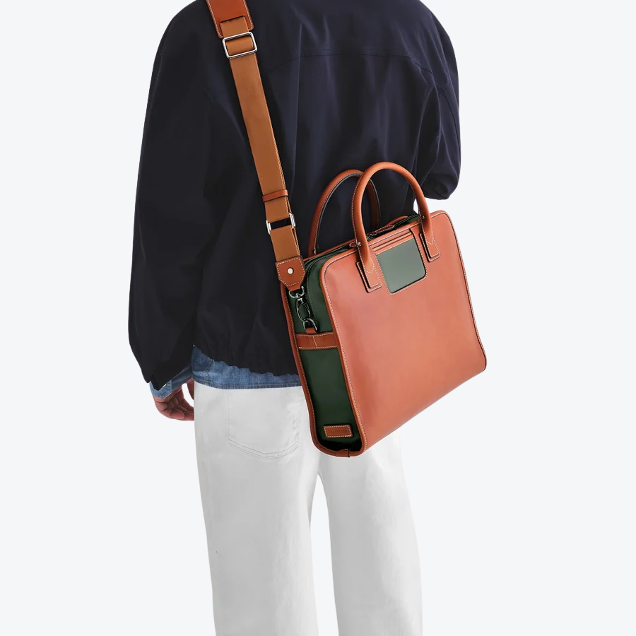 Travelteq The Messenger Cognac/Green