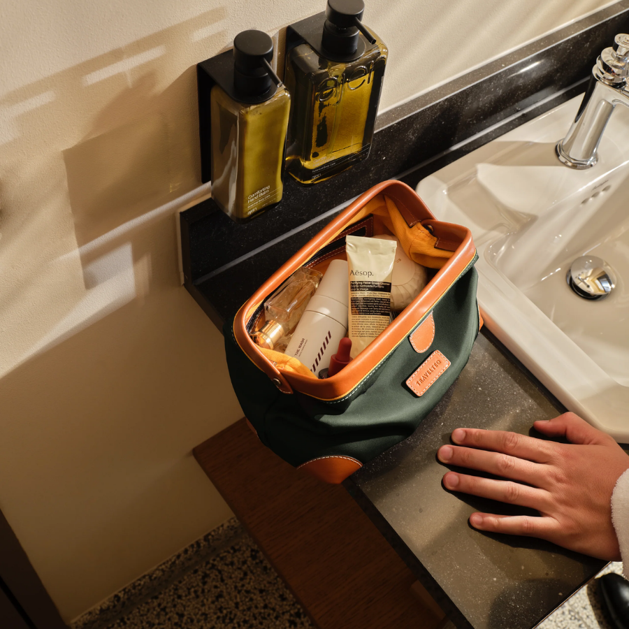 Travelteq The Toiletry Bag Cognac/Green