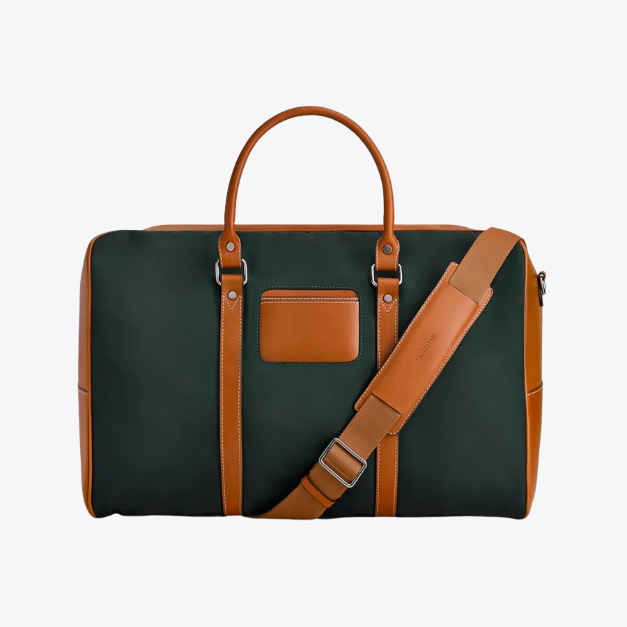 Travelteq The Weekender Green/Cognac