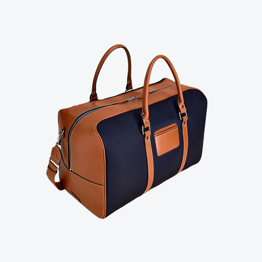Travelteq The Weekender Navy/Cognac