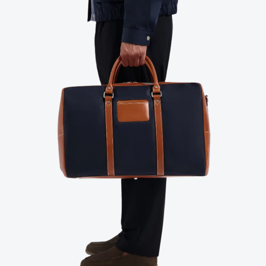 Travelteq The Weekender Navy/Cognac