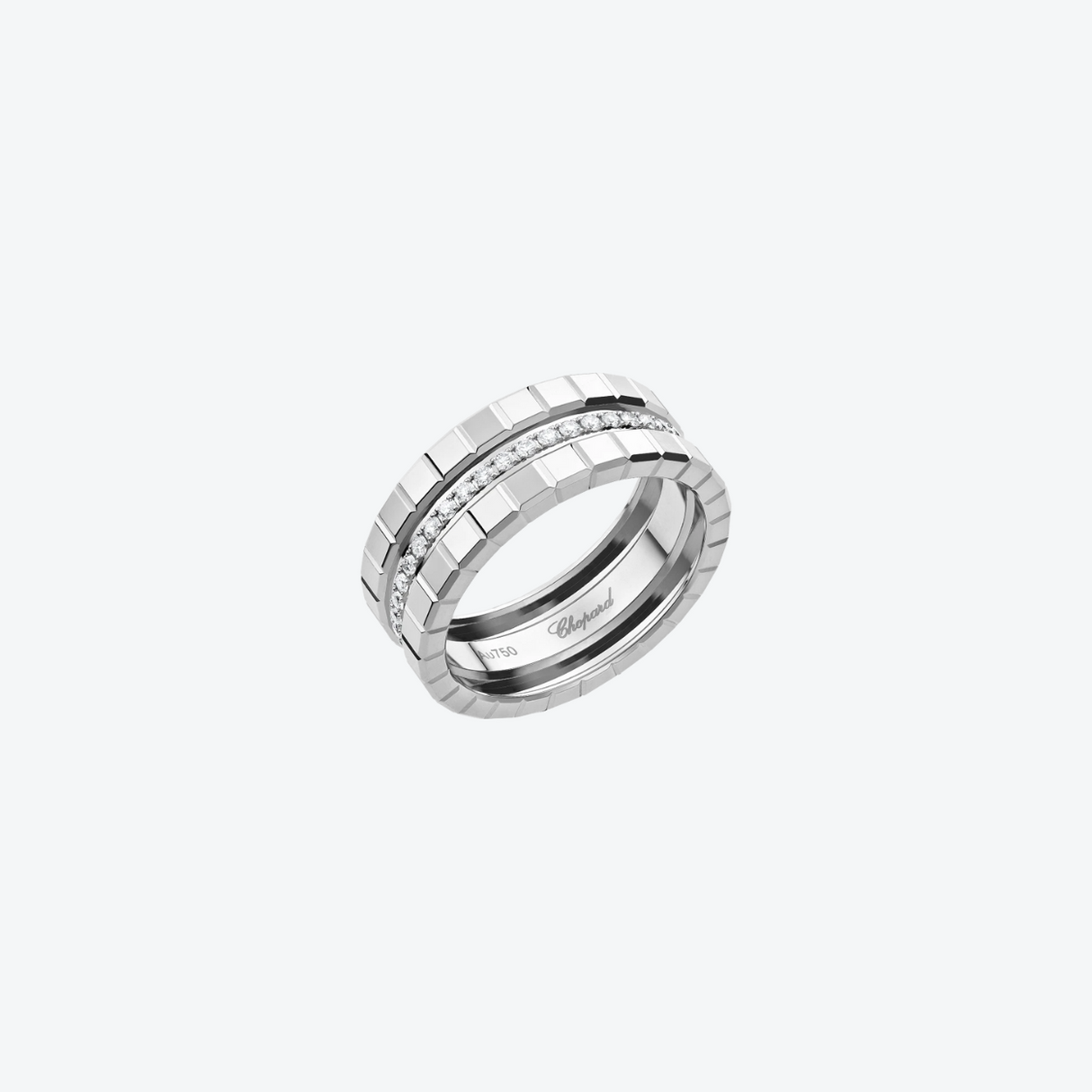 Chopard Ice Cube ring witgoud