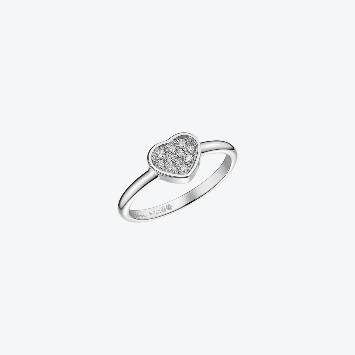 Chopard My Happy Hearts ring witgoud