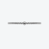 FOPE Eka Flex'it Armband 18-karaats witgoud met zwarte diamant