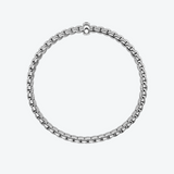 FOPE Eka Flex'it Armband 18-karaats witgoud met zwarte diamant
