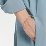 FOPE Eka Flex'it Armband 18-karaats witgoud met zwarte diamant