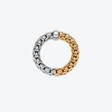 FOPE Essentials Flex'it 18-karaats wit- en geelgouden ring