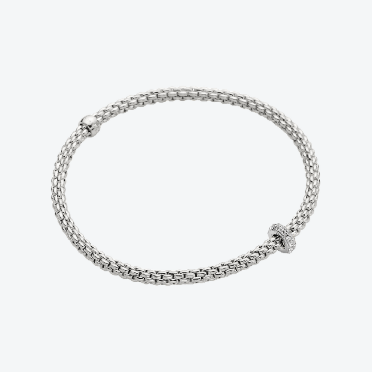 FOPE Prima Flex'it 18-karaats witgouden armband met diamanten