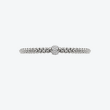FOPE Solo Flex'it 18-karaats witgouden armband met pavé diamanten