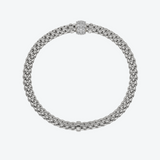 FOPE Solo Flex'it 18-karaats witgouden armband met pavé diamanten