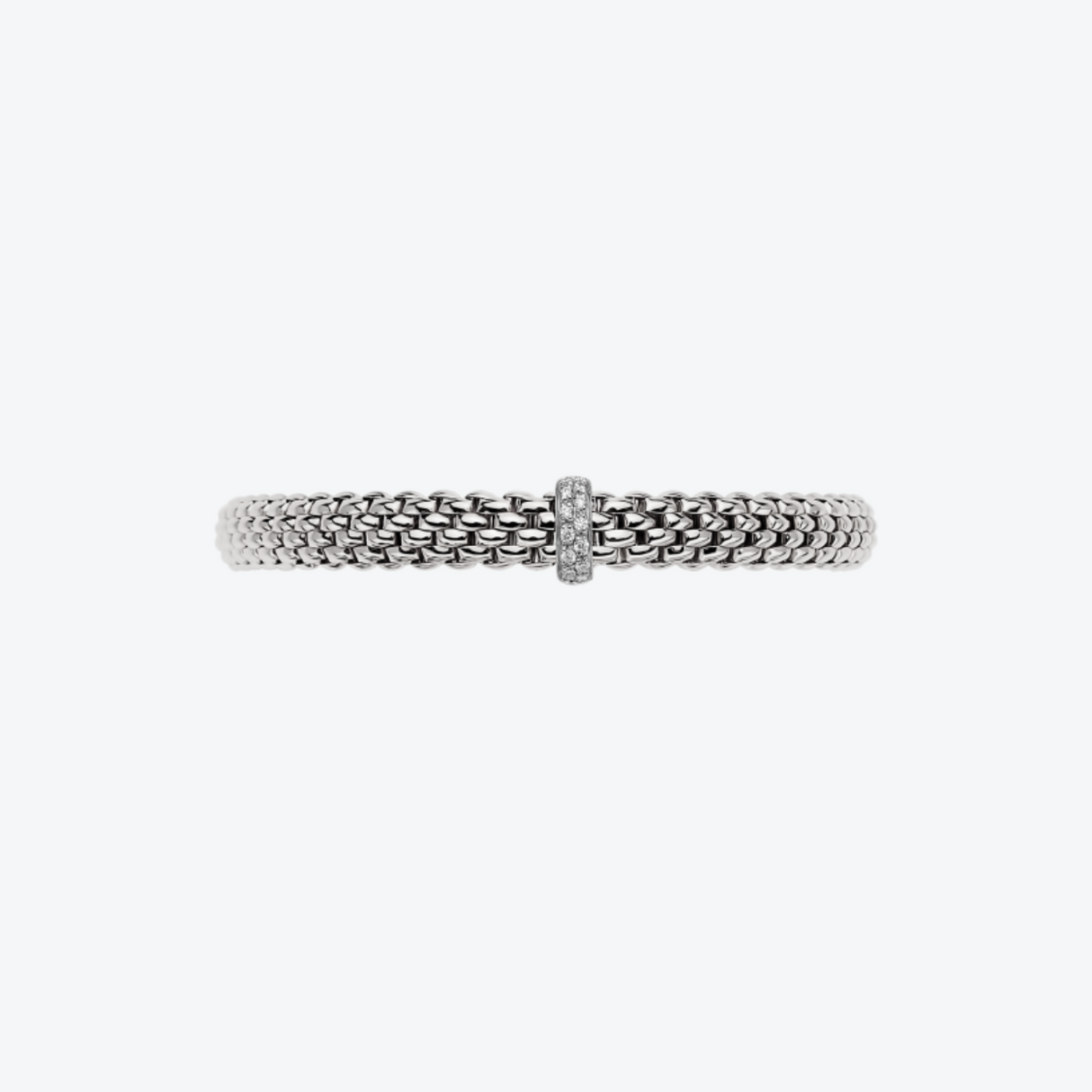 FOPE Vendôme Flex'it 18-karaats witgouden armband met diamanten