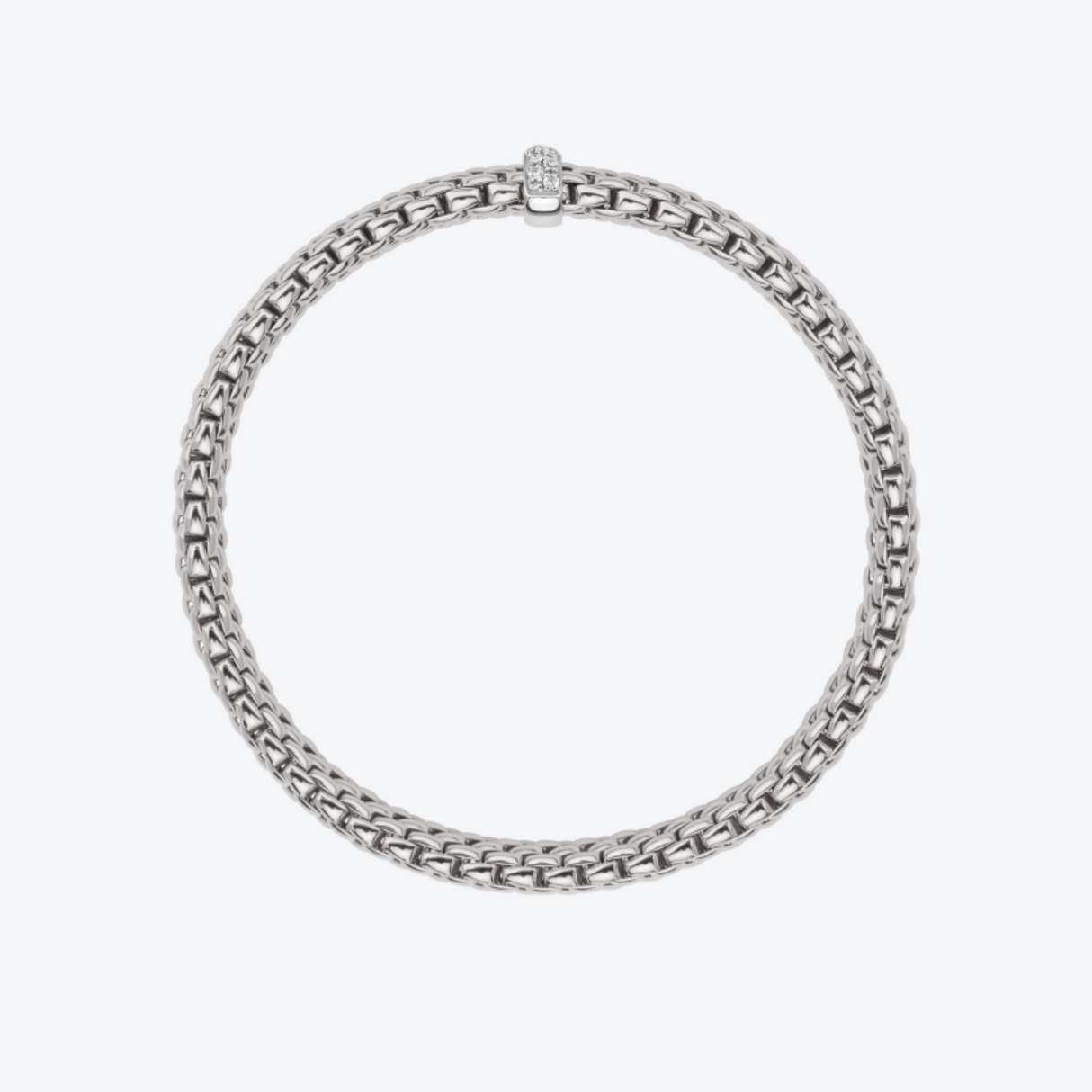 FOPE Vendôme Flex'it 18-karaats witgouden armband met diamanten