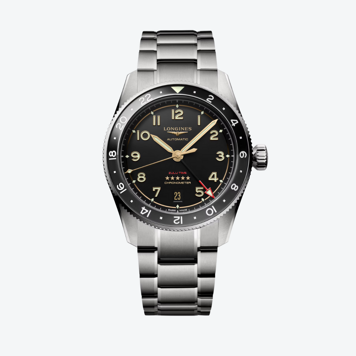 Longines Spirit Zulu Time Titanium 39mm