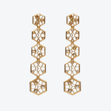 Van Gelder Jali Divine Chandelier oorbellen