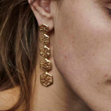 Van Gelder Jali Divine Chandelier oorbellen