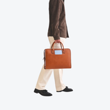 Travelteq The Briefcase Cognac/Light Blue