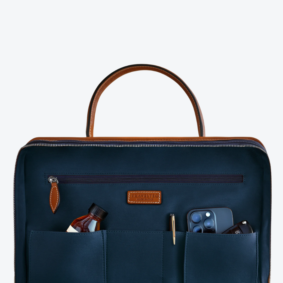 Travelteq The Briefcase Cognac/Navy