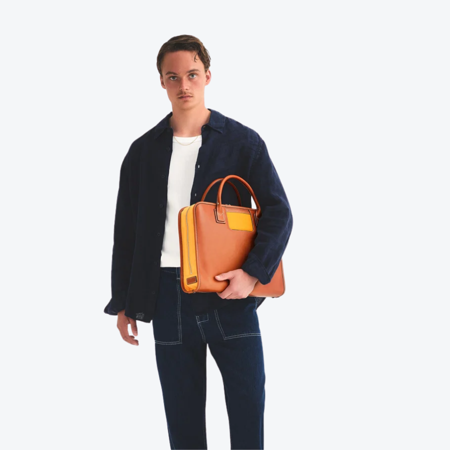 Travelteq The Briefcase Cognac/Orange