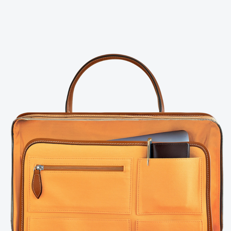 Travelteq The Briefcase Cognac/Orange