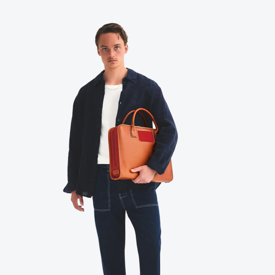 Travelteq The Briefcase Cognac/Red