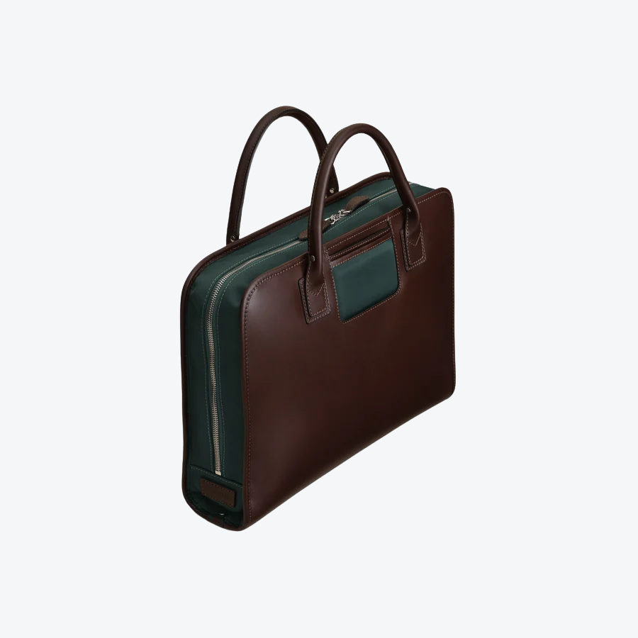Travelteq The Briefcase Espresso/Green
