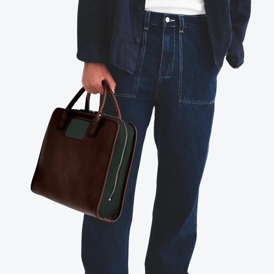 Travelteq The Briefcase Espresso/Green