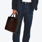 Travelteq The Briefcase Espresso/Green