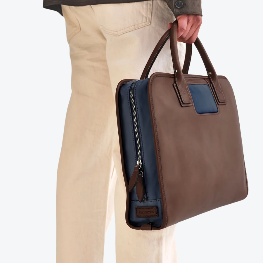 Travelteq The Briefcase Espresso/Navy