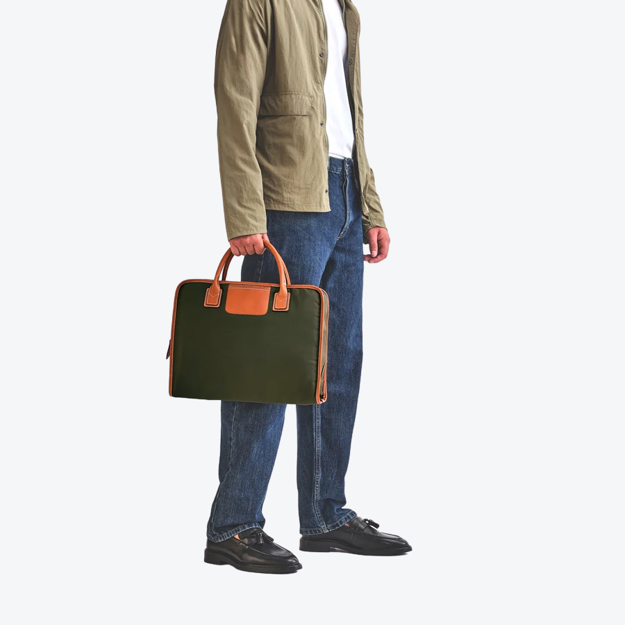 Travelteq The Inside Out Green/Cognac