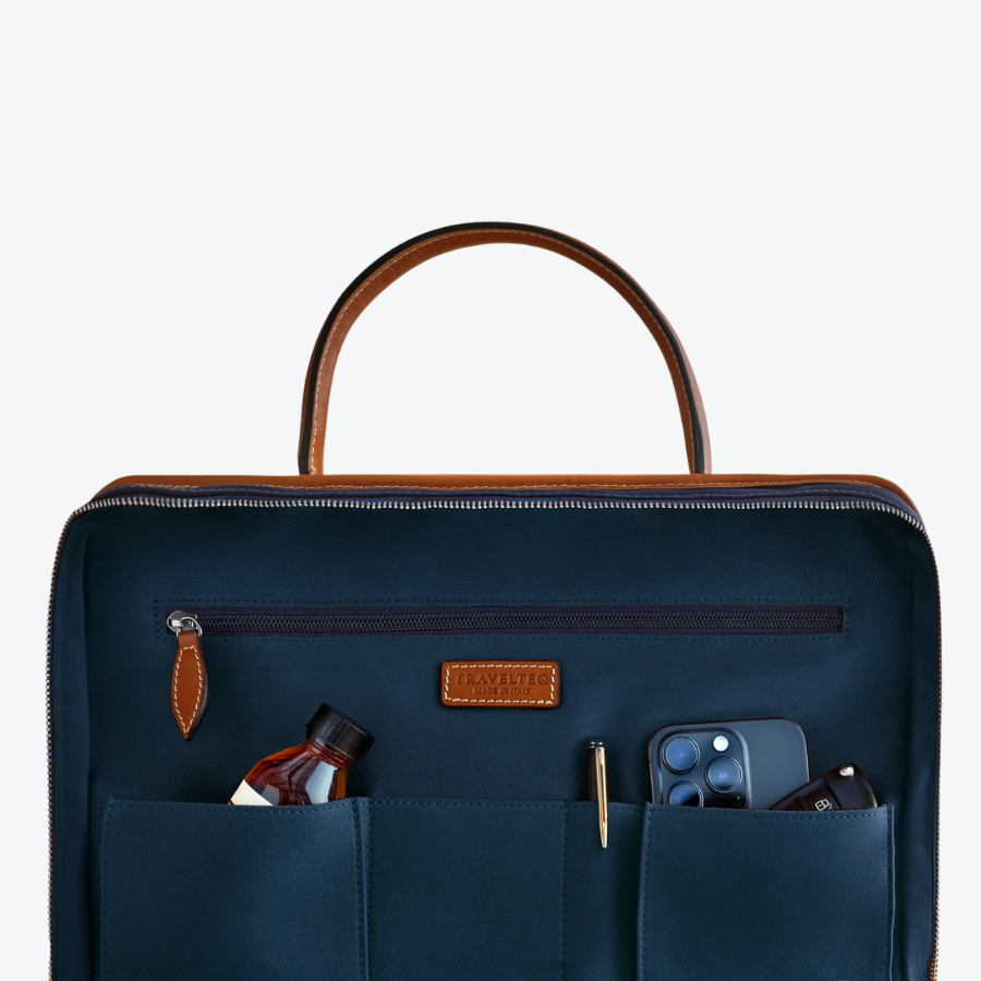 Travelteq The Messenger Cognac/Navy