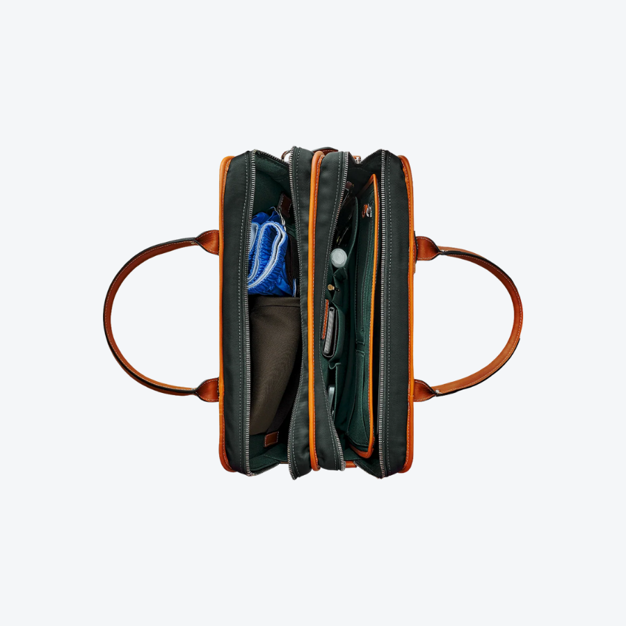 Travelteq The Overnight Cognac/Green